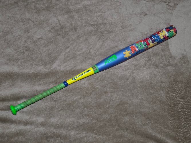 Used 2018 220 34/26 Easton Autism Buddy Wolf Softball Bat SP18AUTB USSSA Loaded