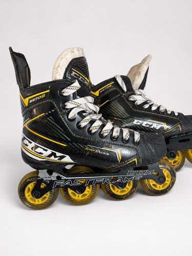 CCM Super Tacks 9370R Inline Roller Hockey Skates – Size 6.5 – Black/Yellow