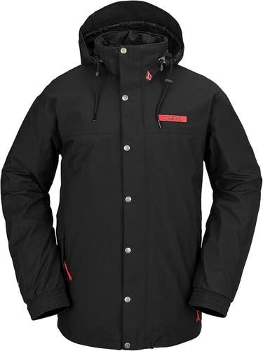 MENS VOLCOM LONGO GORE-TEX SNOWBOARDING JACKET (2XL) BLACK