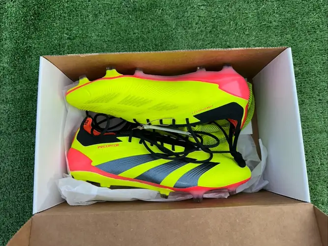 adidas Predator Elite LL FG Soccer Cleats Solar Yellow/Black Size 9.5 Mens/10.5 Womens