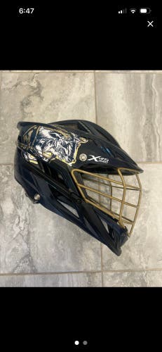 BUNDLE: Navy Lacrosse XRS Pro Helmet and NEW Navy Lacrosse Maverick Max Gloves