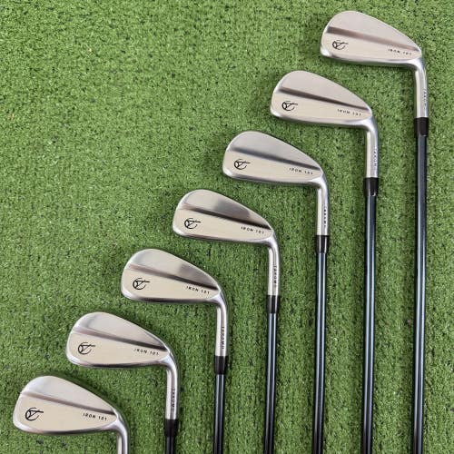 Takomo 101 Iron Set 4-PW Obsidian 75g Senior A Flex Graphite +1.5 Long
