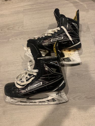 Black/Yellow 2016 Bauer Supreme 1S Hockey Skates Extra Wide Width 7.5 (Used)