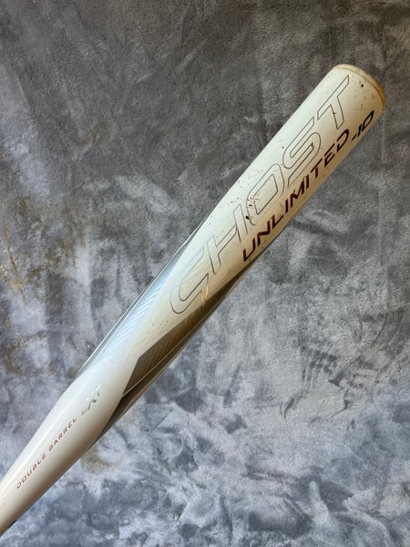 RATTLE White 2023 Easton Ghost Unlimited Composite Bat (-10) Composite 21 oz 31" (Used)