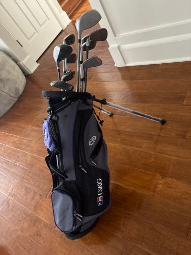 Junior US Kids Golf Right Handed Clubs (Full Set) Junior 11 Pieces (Used)