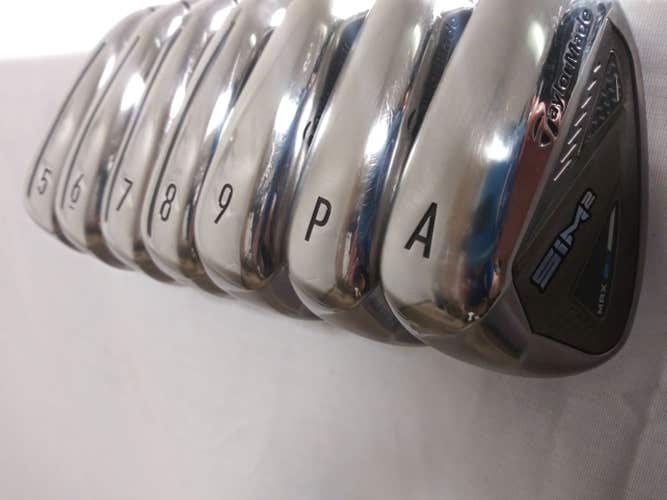 Taylor Made SIM2 Max Iron Set 5-PW+AW (Steel KBS Max 85 Stiff) Golf Clubs