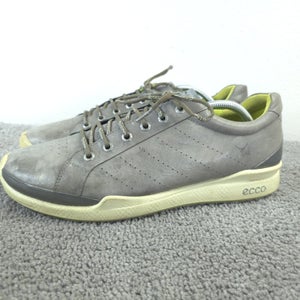 ECCO Biom Natural Motion Spikeless Golf Shoes Mens Size 44 Gray Yak Leather