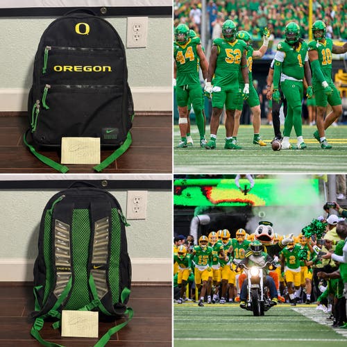 RARE Oregon Ducks Football Team Issued Nike Utility Heat Backpack