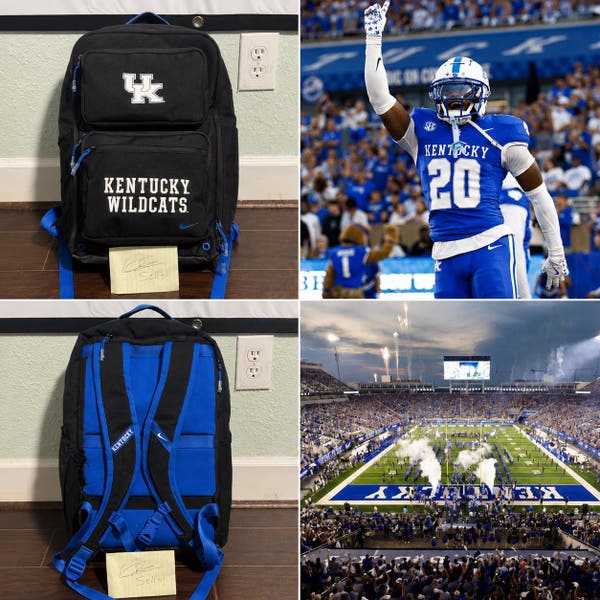 kentucky backpack nike  Straight Apparel & Co Kentucky Wildcats Drawstring Backpack  Lightweight Cinch Pack for Campus Nike Kansas State Wildcats Utility
