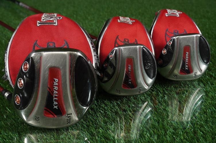 Lynx Parallax Woods Set 10.5 Driver, 15 3W, 19 5W GLX Regular Flex RH +Covers