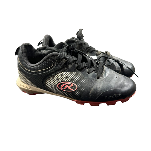 Used Rawlings COOLFLO BB/SB Cleats Black Junior 03 11375-S000364180