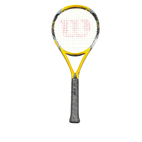 Used Wilson K FORCE HYBRID Adult Tennis Racquet Yellow 4 1/4" 11375-S000380043