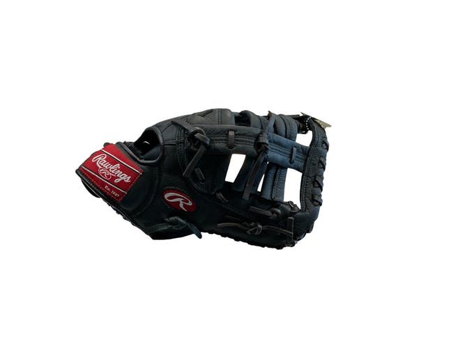 Used Rawlings PREMIUM SERIES BB/SB First Base RH Throw Black 12 1/2" 11873-S000244398