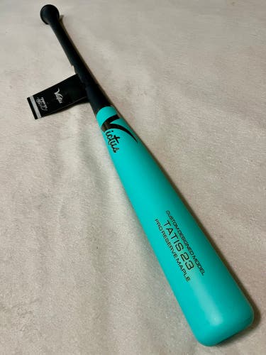 Victus 32”/28.5oz Tatis 23 Pro Reserve Maple Wood Baseball Bat Matte Teal/Black/Chrome Logo