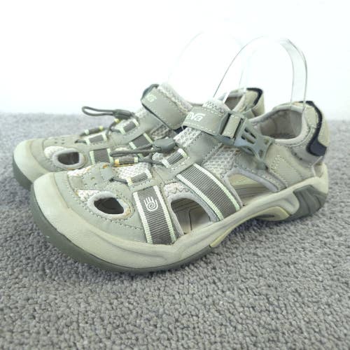 Teva Omnium Womens Size 7.5 Hiking Sandals Gray Green Athletic Shoes
