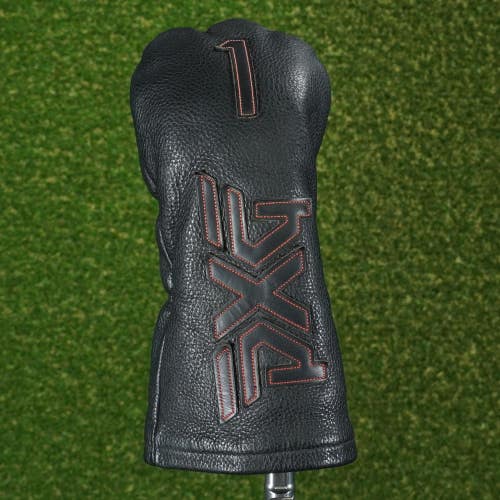 PXG PREMIUM PEBBLE GRAIN LEATHER FUR LINED DRIVER HEADCOVER GOLF ~ L@@K!!