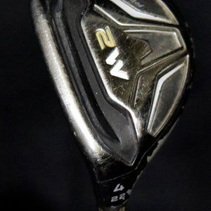 TAYLORMADE M2 4 HYBRID FLEX: STIFF LOFT: 22 LENGTH: 40.5 IN LEFT HANDED