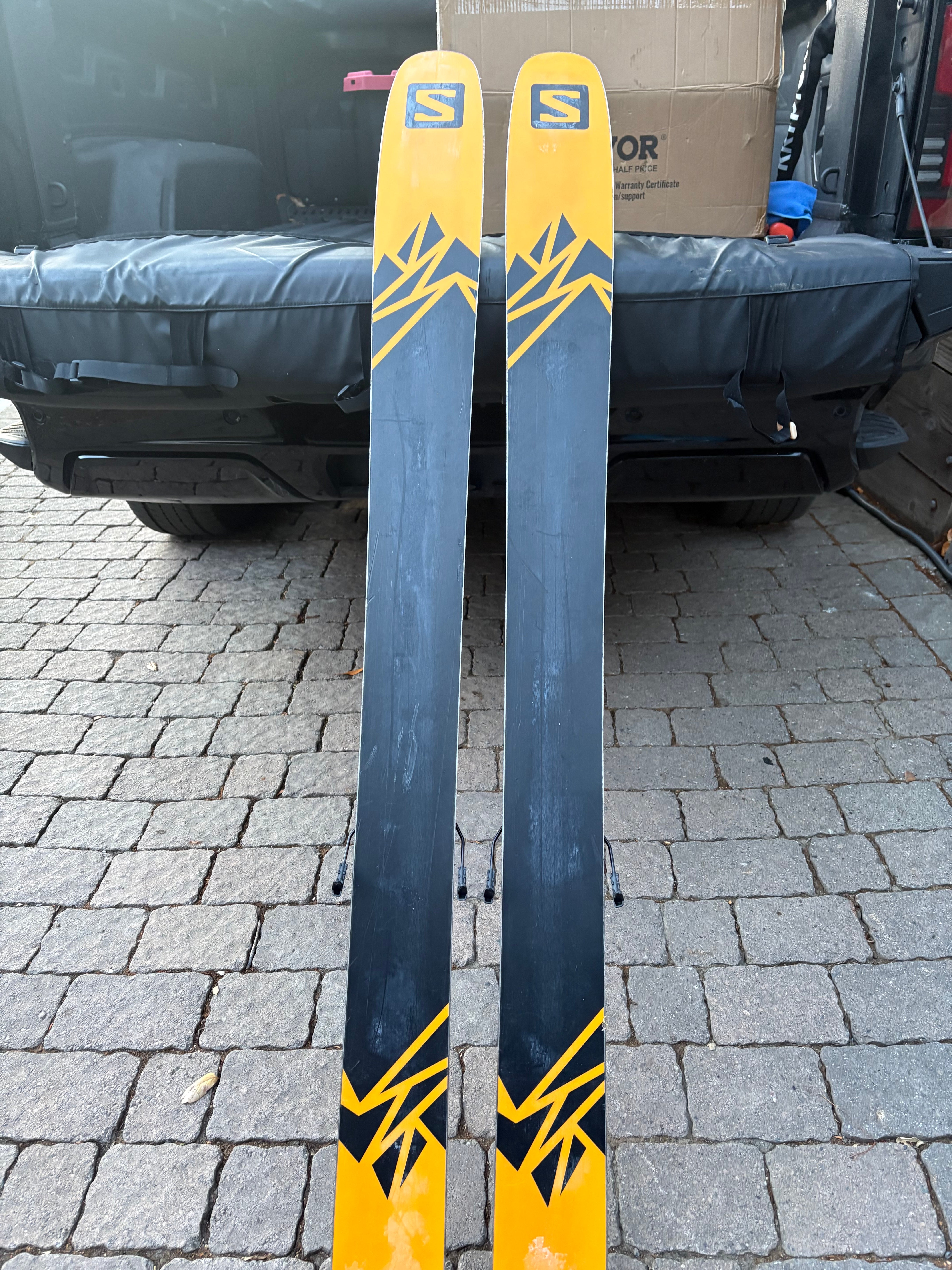 Unisex 2020 Salomon 171 cm Powder QST 118 Skis With Bindings Max