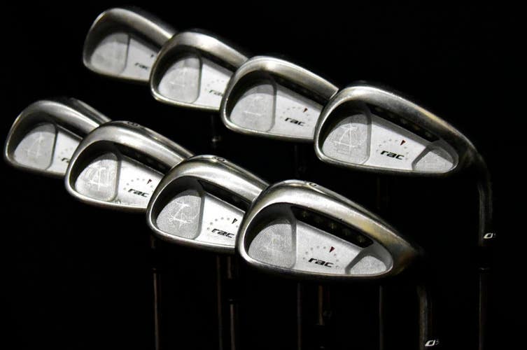 TAYLORMADE RAC IRON SET 3-9W FLEX: REGULAR LENGTH: (5) 38.5 IN RIGHT HANDED