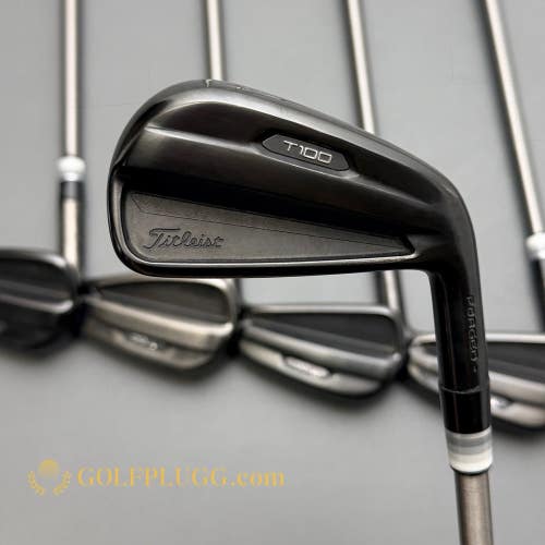 Titleist T100 2021 Black Iron Set 4-PW / Steelfiber Graphite, Stiff (175)