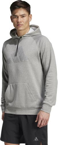 NWT ADIDAS TRAINING HOODIE ATHLETIC MEN SIZE M GRAY