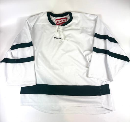 White Goalie Cut Men's CCM Jersey (Used)