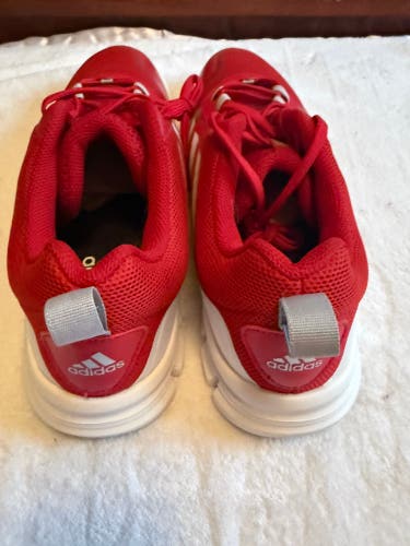 Red Men's Size 13.0 (W 14.0) Adult Adidas Low Top Turf Cleats (New)