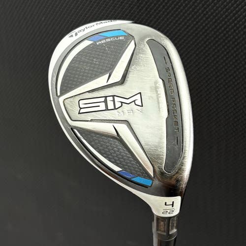 TAYLORMADE SIM MAX 4 HYBRID (22 DEGREE) + HEADCOVER