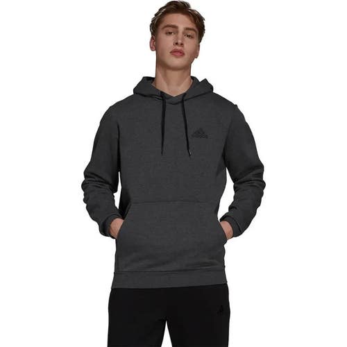 NWT ADIDAS FEELCOZY HOODIE ATHLETIC MEN SIZE L GRAY