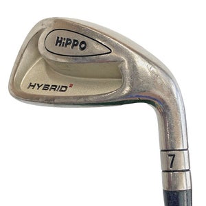 HiPPO Hybrid 7 Iron Wood RH Men's Stiff Flex Graphite 37" New Jumbo Velvet Grip