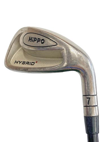 HiPPO Hybrid 7 Iron Wood RH Men's Stiff Flex Graphite 37" New Jumbo Velvet Grip