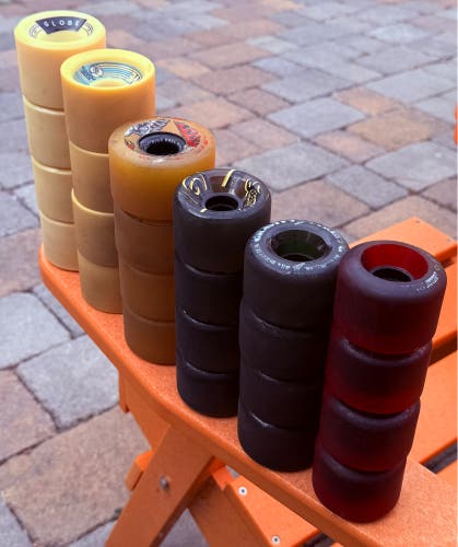 Skateboard Cruiser Wheels Bulk Lot (6 sets) - Various Brands, Sizes, And Duro’s