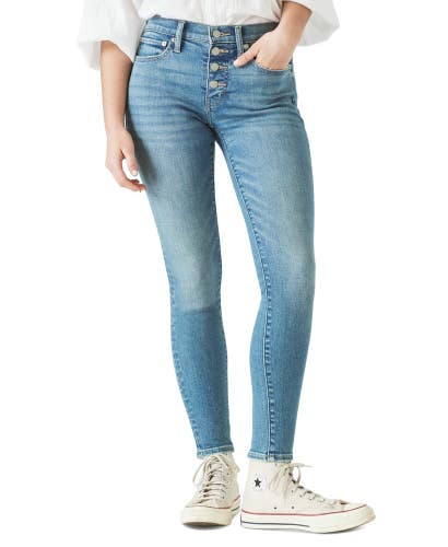 Lucky Brand Ava Record Deal Jeans Women 18/34 Blue Denim Mid-Rise Skinny KFC1030