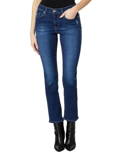 Levi's Classic Jeans Women's 12 Blue Denim Mid Rise Straight Leg Zip Fly KFC901