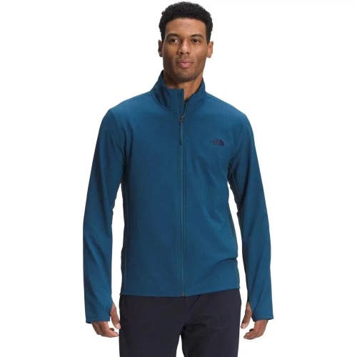The North Face Treadway Hybrid Jacket Men's 2XL Blue Fleece Long Sleeve KFC1052