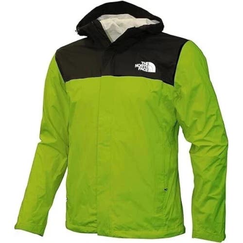 The North Face Venture 2 Rain Jacket Men's Medium Green Waterproof Hooded KFC880