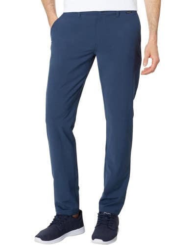 TravisMathew Otc Tech Chino Pants Men's 32 Navy Cotton Blend Straight Leg KFC802