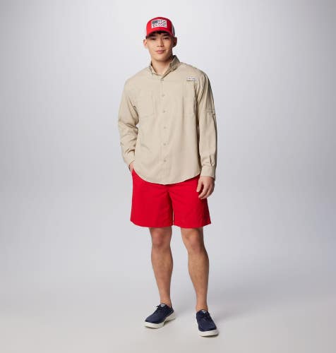 Columbia PFG Backcast III Water Shorts Men's 2XL Red Drawstring Waist KFC926
