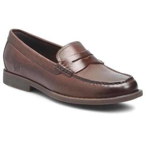 Born Macie BR0061206 Loafer Women's US 10M Brown Leather Slip On Shoes ZOGG2957