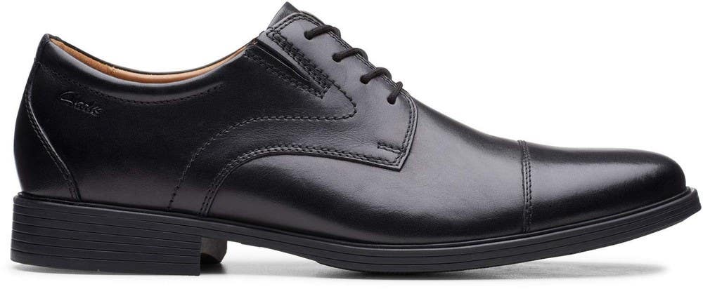 Clarks Whiddon 26152912 Oxford Men's US 9.5 2E Black Cap Toe Dress Shoes LIQ997