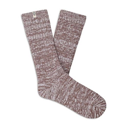 UGG Crew Socks Women's OS Allspice Rib Knit Slouchy Stretch Activewear GBO2723