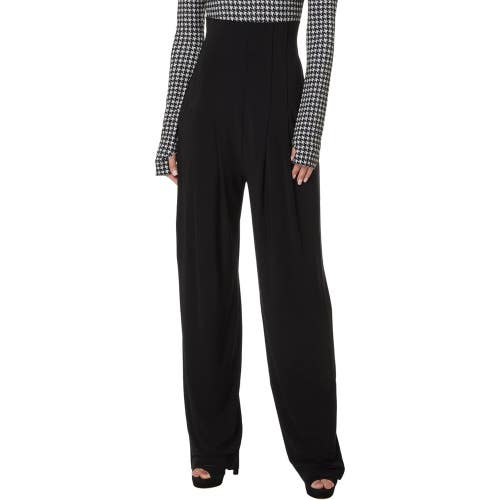 Norma Kamali Dress Pants Women's XL Black High Waisted Tailored Pleated GBO2714