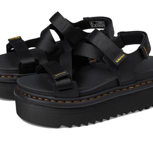 Dr. Martens Kimber II Sandals Womens 10 Black Adjustable Strap Platform HTAT1607