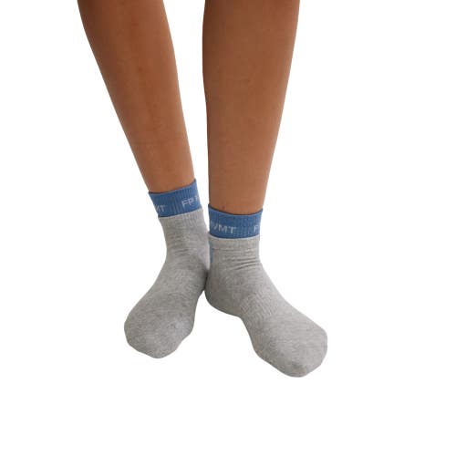 Free People FP Movement Ankle Socks Women's Heather Gray Stretch 2-Pack DSGL1373