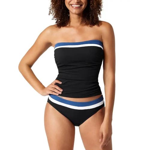 Tommy Bahama Island Cays Bandini Top Women's XS Indigo Tide Colorblock GBO2706