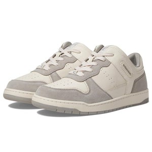 Coach C201 CR956 Sneakers Women's 5 B Dove Gray Suede Lifestyle Shoes HTAT1614