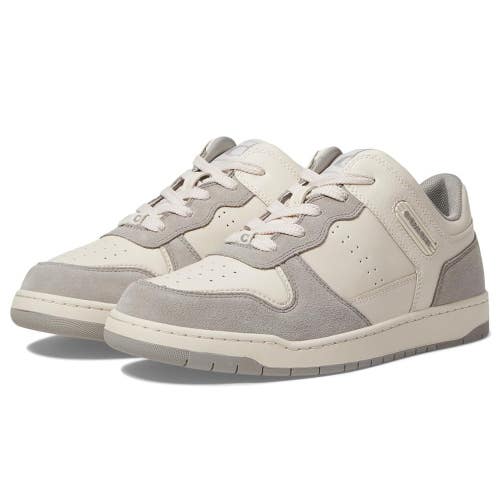 Coach C201 CR956 Sneakers Women's 5 B Dove Gray Suede Lifestyle Shoes HTAT1614
