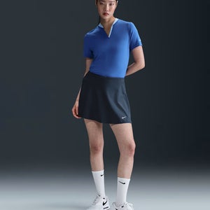 Nike Tour Skirt Women's XS Thunder Blue Stretch Dri-FIT Flouncy Golf DSGL1385