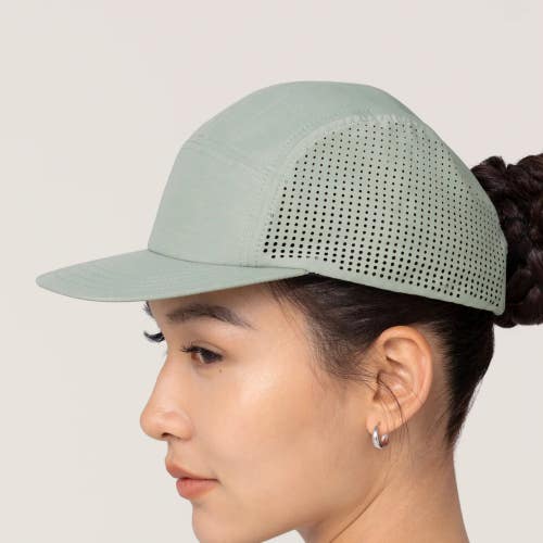 Allbirds Natural Run Baseball Cap Unisex Hazy Pine Perforated Strap Back GBO2696