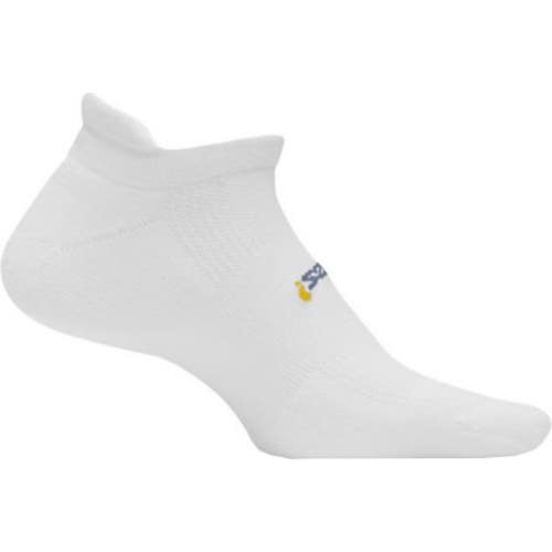 Feetures Tab Socks Unisex Medium White High Performance Cushion No Show GBO2681